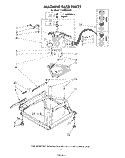 MACHINE BASE Diagram and Parts List for LA3400XSW1  Whirlpool Washer
