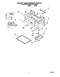 CAVITY AND STIRRER Diagram and Parts List for MHE10RXB0  Roper Microwave