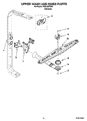 UPPER WASH AND RINSE PARTS Diagram and Parts List for KUDL03ITSS2  KitchenAid Dishwasher
