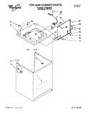 TOP AND CABINET Diagram and Parts List for LSL9355DQ0  Whirlpool Washer