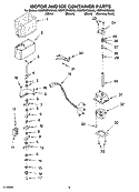 MOTOR AND ICE CONTAINER PARTS Diagram and Parts List for KSRP22FNBT00  KitchenAid Refrigerator