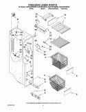 FREEZER LINER PARTS Diagram and Parts List for KSRT25FWBL00  KitchenAid Refrigerator