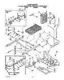 UNIT Diagram and Parts List for KSRB22QXBL00  KitchenAid Refrigerator