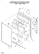 REFRIGERATOR DOOR Diagram and Parts List for 8ET19DKXDG01  Whirlpool Refrigerator