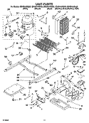 UNIT PARTS Diagram and Parts List for GD5SHAXNS00  Whirlpool Refrigerator