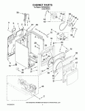 Part Location Diagram of W10252313 Whirlpool CABINET