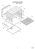 Part Location Diagram of 4363739 Whirlpool BOTTM-OVEN