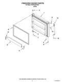 FREEZER DOOR PARTS Diagram and Parts List for 5VWT31SFYW00  Whirlpool Refrigerator