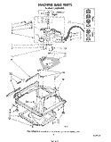 MACHINE BASE Diagram and Parts List for LA6380XSW0  Whirlpool Washer
