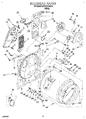 SECTION Diagram and Parts List for KEYE777BWH1  KitchenAid Dryer