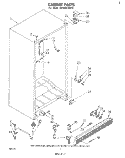 CABINET Diagram and Parts List for EV20VS1KW0  Whirlpool Freezer