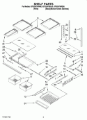 SHELF PARTS Diagram and Parts List for KFIS25XVMS00  KitchenAid Refrigerator