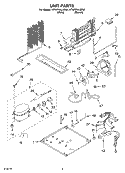 UNIT Diagram and Parts List for KTRP21KLBT01  KitchenAid Refrigerator