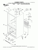 CABINET PARTS Diagram and Parts List for GB2FHDXWD00  Whirlpool Refrigerator