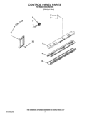 CONTROL PANEL PARTS Diagram and Parts List for KSSC36QTS05  KitchenAid Refrigerator