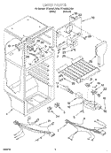 LINER Diagram and Parts List for ET18BMXJN00  Whirlpool Refrigerator