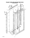 CABINET TRIMS AND BREAKER TRIM Diagram and Parts List for KSSS42DWW01  KitchenAid Refrigerator