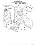 FRAME PARTS Diagram and Parts List for GX900QPPQ4  Whirlpool Trash Compactor