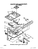 COOKTOP AND MANIFOLD, LIT/OPTIONAL Diagram and Parts List for SF3020SWW1  Whirlpool Range