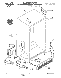 CABINET Diagram and Parts List for ED20PKXBN00  Whirlpool Refrigerator