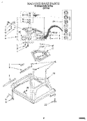 MACHINE BASE Diagram and Parts List for 6LBR5132BW0  Whirlpool Washer
