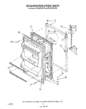 REFRIGERATOR DOOR , NOT ILLUSTRATED Diagram and Parts List for RT14DCXVW10  Roper Refrigerator