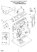 SECTION Diagram and Parts List for LEC7858AQ1  Whirlpool Dryer