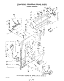 CONTROLS AND REAR PANEL Diagram and Parts List for LA5460XTM0  Whirlpool Washer