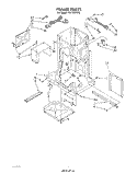 FRAME Diagram and Parts List for TU4100XTP3  Whirlpool Trash Compactor