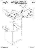 TOP AND CABINET, LIT/OPTIONAL Diagram and Parts List for LLR8233BQ1  Whirlpool Washer