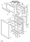 DOOR PARTS Diagram and Parts List for TT21AKXKQ04  Estate Refrigerator