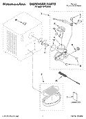 DISPENSER PARTS Diagram and Parts List for KPFD200SS  KitchenAid Ice Cream Maker
