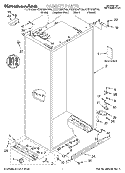 CABINET, LITERATURE Diagram and Parts List for KSSP36MFT05  KitchenAid Refrigerator