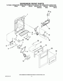 DISPENSER PARTS Diagram and Parts List for GC5SHAXVB00  Whirlpool Refrigerator