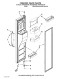 FREEZER DOOR PARTS Diagram and Parts List for WSF26D2EXW01  Whirlpool Refrigerator