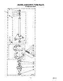BRAKE AND DRIVE TUBE Diagram and Parts List for AL3132WW1  Whirlpool Washer