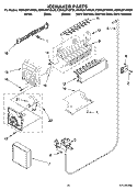 ICEMAKER PARTS, OPTIONAL PARTS (NOT INCLUDED) Diagram and Parts List for KSRK25FVMK00  KitchenAid Refrigerator