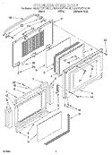STAINLESS STEEL DOOR Diagram and Parts List for KEBN107YWH0  KitchenAid Wall Oven