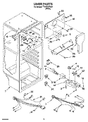 LINER PARTS Diagram and Parts List for TT16TKXPQ01  Estate Refrigerator