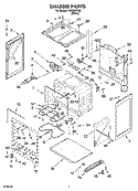 CHASSIS PARTS Diagram and Parts List for FES325RQ2  Roper Range