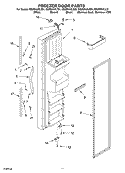 FREEZER DOOR Diagram and Parts List for GS2SHAXLS01  Whirlpool Refrigerator