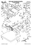 TOP AND CONSOLE PARTS Diagram and Parts List for YCEM2760KQ1  Whirlpool Dryer