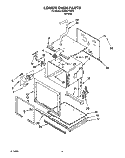 LOWER OVEN Diagram and Parts List for KEBI241YWH1  KitchenAid Wall Oven