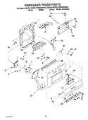 DISPENSER AND FRONT PARTS Diagram and Parts List for KSSS42QKT02  KitchenAid Refrigerator
