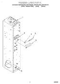 FREEZER LINER Diagram and Parts List for KSSP42QHS00  KitchenAid Refrigerator