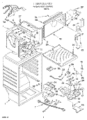 LINER Diagram and Parts List for 3VET19GMFW01  Whirlpool Refrigerator
