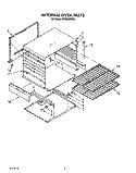 INTERNAL OVEN Diagram and Parts List for SF3020ERN6  Whirlpool Range