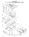 SHELF Diagram and Parts List for ET18GKXSW07  Whirlpool Refrigerator