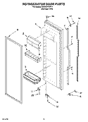 Part Location Diagram of 2171063K Whirlpool Door Shelf Bin