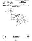 CONSOLE Diagram and Parts List for GDU3024XLW1  Whirlpool Dishwasher